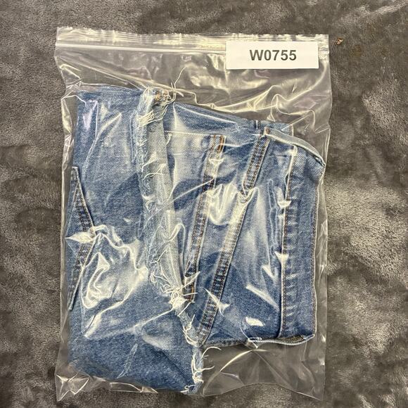 Levi's 501 Jean Shorts Womens Sz.29 Blue Daisy Duke Button Fly Distressed Denim - Picture 10 of 10